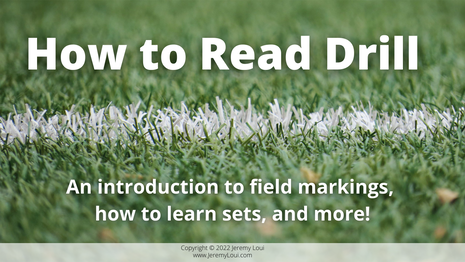 how to read marching band drill